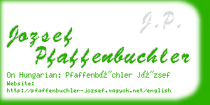 jozsef pfaffenbuchler business card